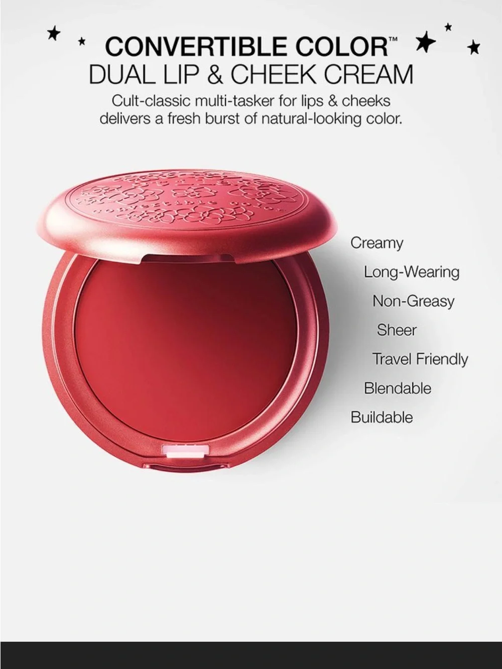Stila Convertible Color Dual Lip & Cheek Cream — Petunia Pink Coral